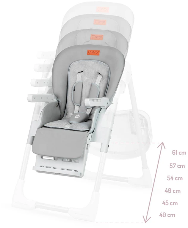 Стільчик для годування MoMi GWAJU light gray